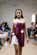 Mauve Cocktail Dress w/Rose Accent Pre-Order 4-6wks Customizable