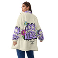 Good-Vibes-Unisex Borg Fleece Stand-up Collar Coat With Zipper Closure(Plus Size)