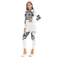 Smiley-Women's Long-sleeved High-neck Jumpsuit With Zipper