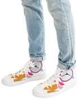 It's Time to Wake Up Men's Hightop Canvas Shoe