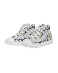 Buff Pattern Kids Hightop Canvas Sneaker