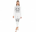 Smiley-Women's Long-sleeved High-neck Jumpsuit With Zipper