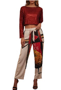 Soy Sauce-Women’s Belted Tapered Pants