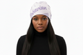 Robavian-Lavender & White Beanie