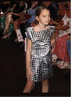 Silver Space Cadet Skirt and Shirt Set