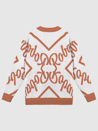 Burnt Orange Robavian Cardigan
