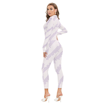 Robavian-Women's Long-sleeved High-neck Jumpsuit With Zipper
