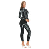 The World is Yours Women's Long-sleeved High-neck Jumpsuit With Zipper