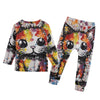 Paint Splash Kitten Kid's Knitted Fleece Set