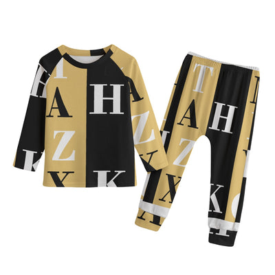 Letter Kid's Knitted Fleece Set