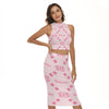 Robavian Women's Tank Top & Split High Skirt Set