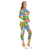 Toon Village Women's Long-sleeved High-neck Jumpsuit With Zipper
