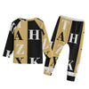 Letter Kid's Knitted Fleece Set