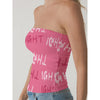 Ight Women's Double-Layer Strapless Top