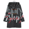 Can't Stop Won't Stop Unisex Canvas Button Fleece Trench Coat