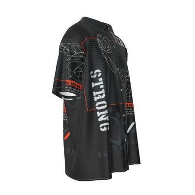 Stay Strong-Men's Silk Short-Sleeved Shirt