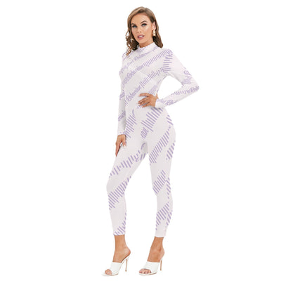 Robavian-Women's Long-sleeved High-neck Jumpsuit With Zipper