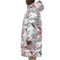 Trends-All-Over Print Unisex Long Down Jacket