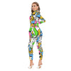 Toon Village Women's Long-sleeved High-neck Jumpsuit With Zipper