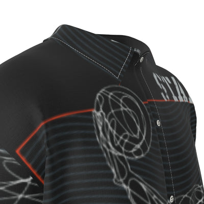 Stay Strong-Men's Silk Short-Sleeved Shirt
