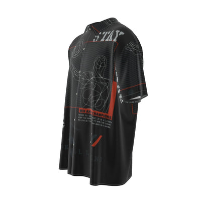 Stay Strong-Men's Silk Short-Sleeved Shirt