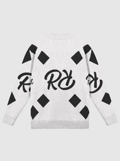 Robavian Cardigan-Black and White