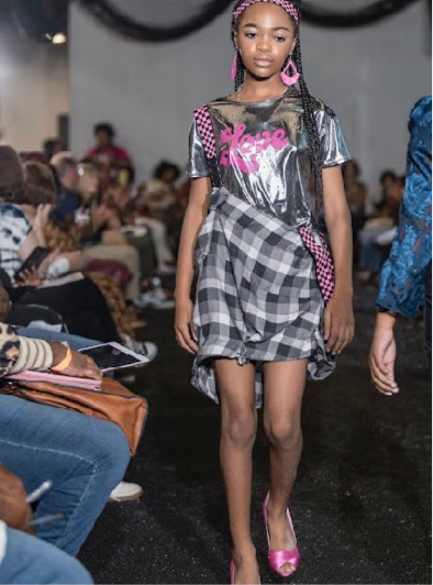 Retro Skirt and Top with Checkered Straps