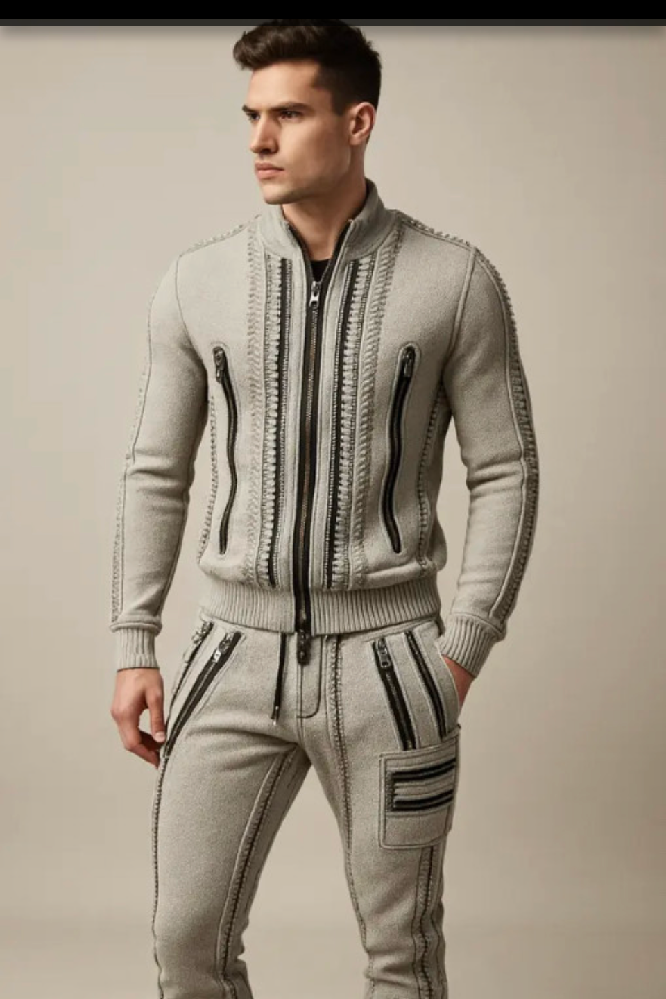 Knit Sweater and Cargo Pants