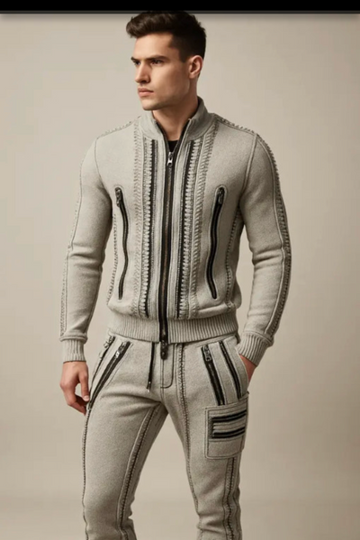 Knit Sweater and Cargo Pants