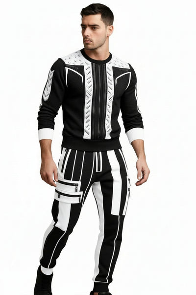 Knit Sweater and Cargo Pants