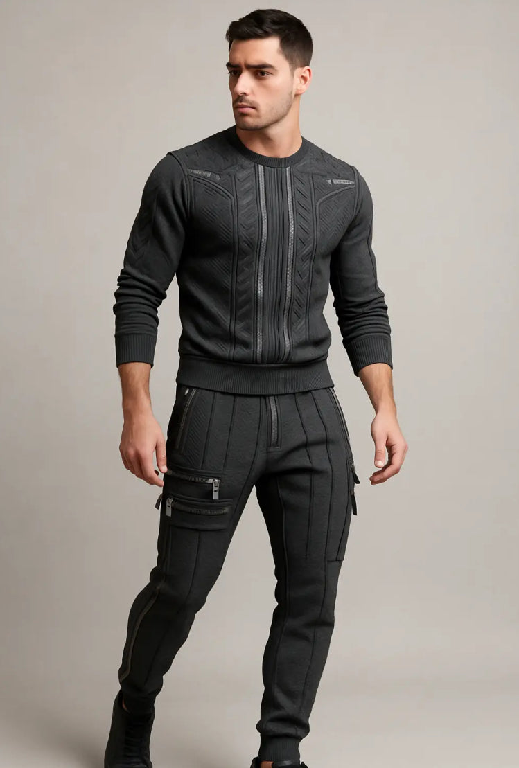 Knit Sweater and Cargo Pants