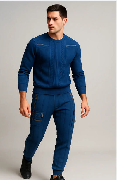 Knit Sweater and Cargo Pants