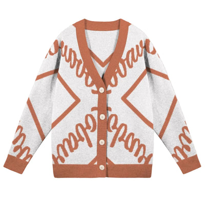Robavian Burnt Orange Cardigan