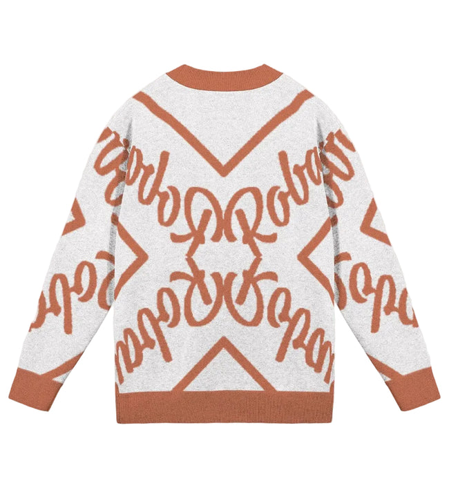 Robavian Burnt Orange Cardigan