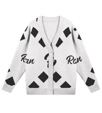 Robavian Black and White Cardigan