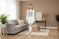 Smiley-Women's Long-sleeved High-neck Jumpsuit With Zipper