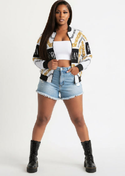 Robin Anntoinette Chained-Women's Bomber Jacket