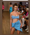 Powder Blue Swim Suit with Cover