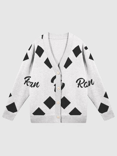 Robavian Cardigan-Black and White
