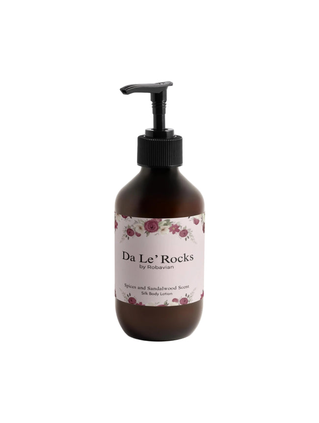 Da Le' Rocks by Robavian-Silk Skin Body Lotion, Spices & Sandalwood