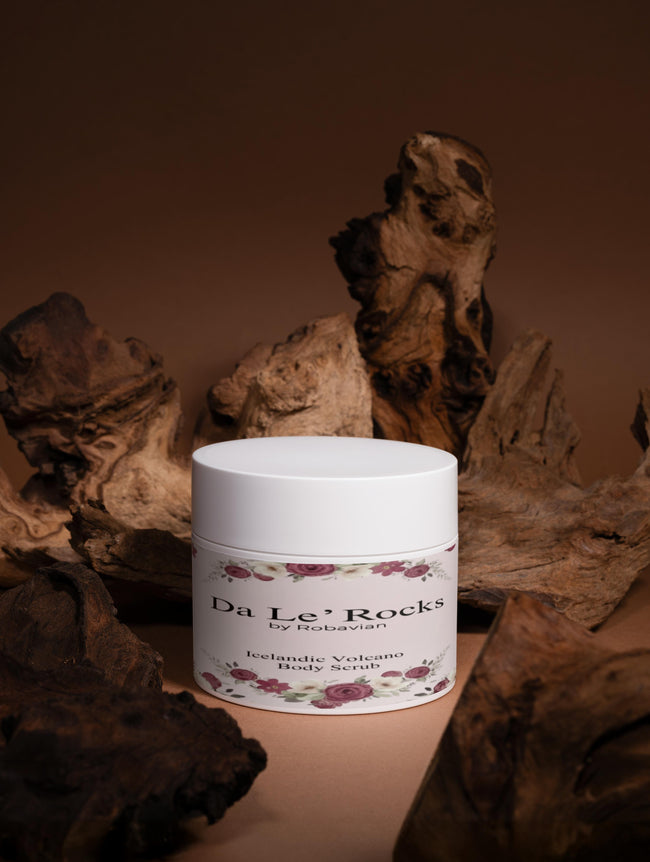 Da Le' Rocks by Robavian-Icelandic Volcano Face & Body Scrub
